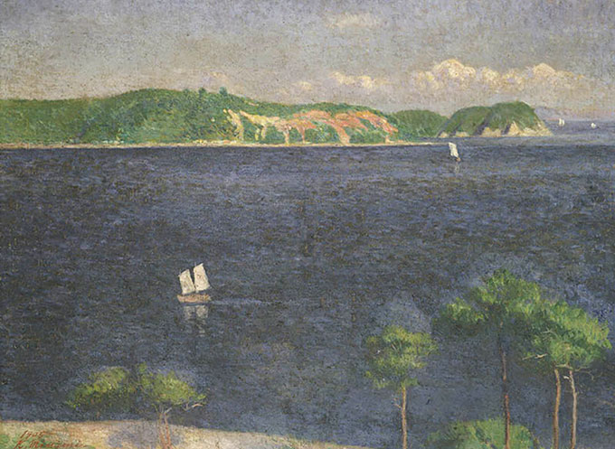 Minami Kunzo woodcut observation tower