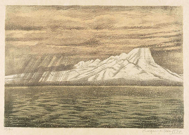 Oda Kazuma Hoki Daisen litho