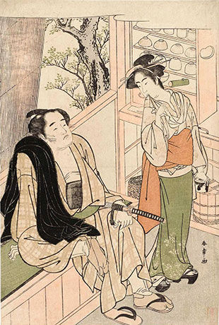 Shunsho onogawa and waitress